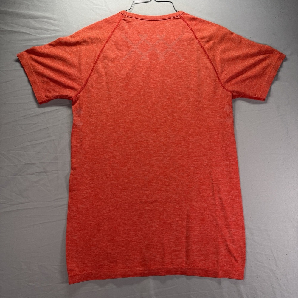 Rhone Shirt Mens Medium Orange Short Sleeve Crewneck Performance Stretch Tech - Picture 6 of 11